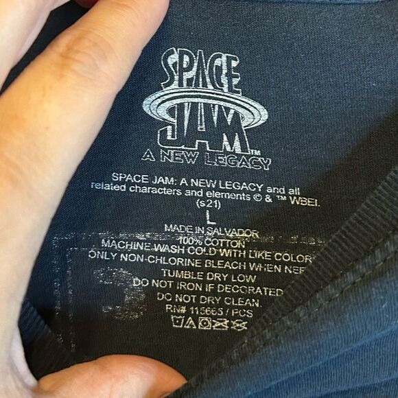 5 for $25🔥Large Space Jam Tune Squad Black T-Shirt - Picture 3 of 5